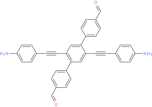 2',5'-雙((4-氨基苯基)乙炔基)-[1,1':4',1''-三聯(lián)苯]-4,4''-二甲醛