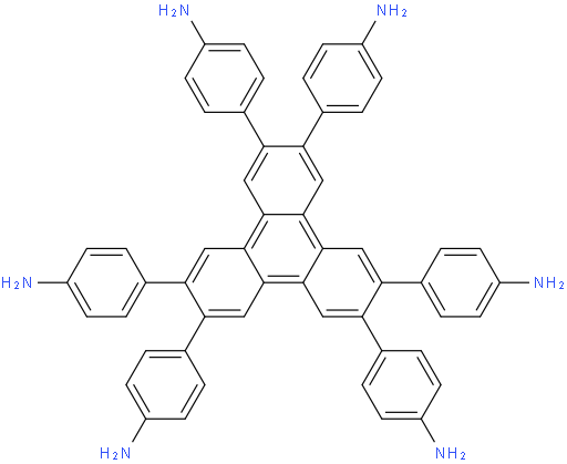 2,3,6,7,10,11-hexa(4'-aminophenyl) trimethylene