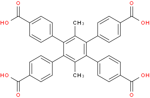 4',5'-bis(4-carboxyphenyl)-3',6'-dimethyl-[1,1':2',1''-terphenyl]-4,4''-dicarboxylic acid