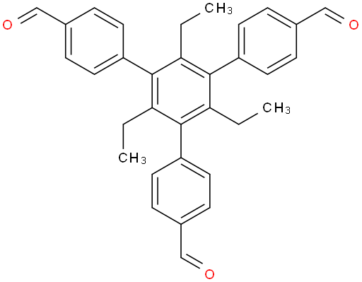 5'-(4-formylphenyl)-2',4',6'-triethyl-[1,1': 3',1''-triphenyl] -4,4''-di formaldehyde