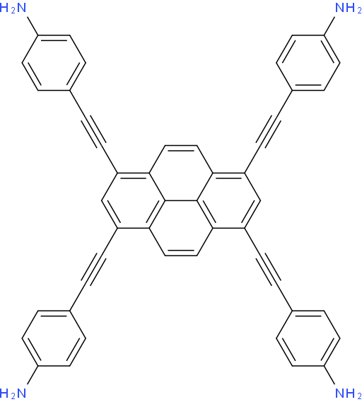 4,4',4'',4'''-[芘-1,3,6,8-四基四(乙炔-2,1-二基)]四苯胺