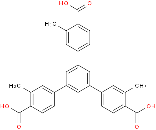 [1,1':3',1''-Terphenyl]-4,4''-dicarboxylic acid, 5'-(4-carboxy-3-methylphenyl)-3,3''-dimethyl-