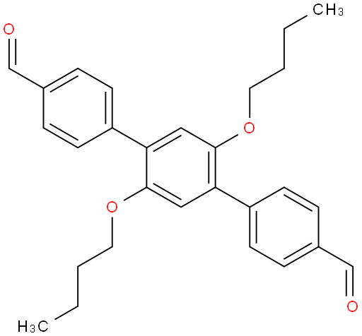 2',5'-二丁氧基-[1,1':4',1''-三聯(lián)苯]-4,4''-二甲醛