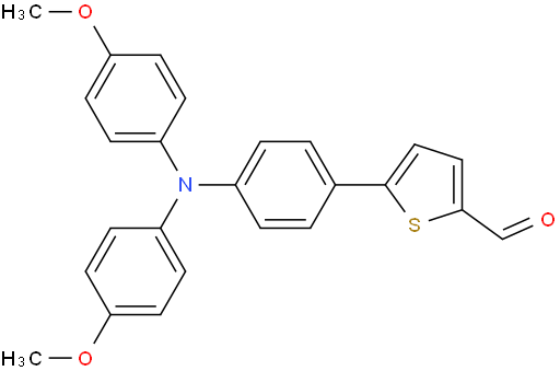 2-Thiophenecarboxaldehyde, 5-[4-[bis(4-methoxyphenyl)amino]phenyl]-