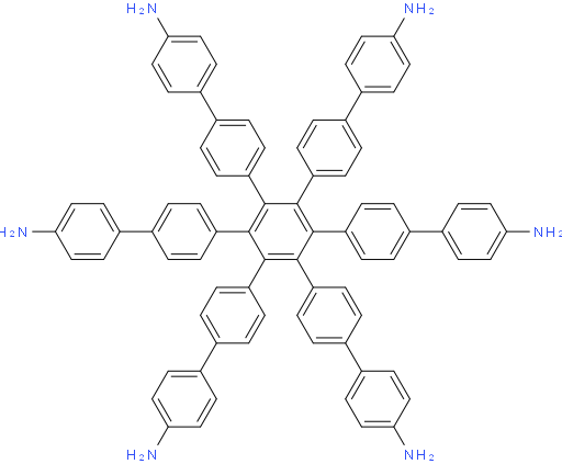 COMPOUND SUMMARY 4-[4-[2,3,4,5,6-Pentakis[4-(4-aminophenyl)phenyl]phenyl]phenyl]aniline