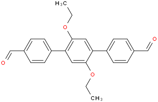 2',5'-diethoxy-[1,1':4',1''-terphenyl]-4,4''-dicarbaldehyde