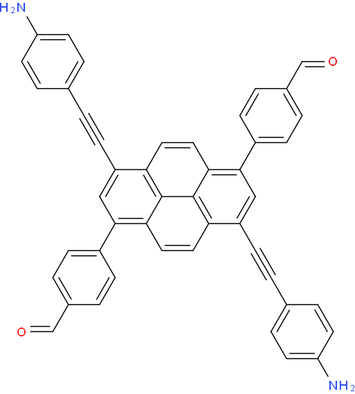 4,4'-(3,8-Bis((4-aminophenyl)ethynyl)pyrene-1,6-diyl)dibenzaldehyde